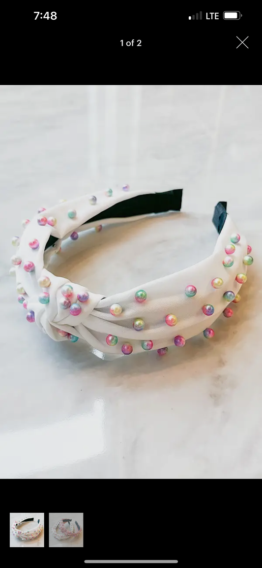 White Pearl Headband