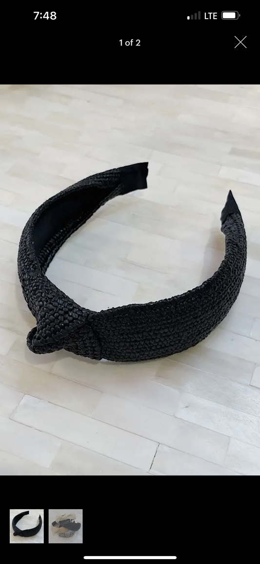 Black Woven Headband