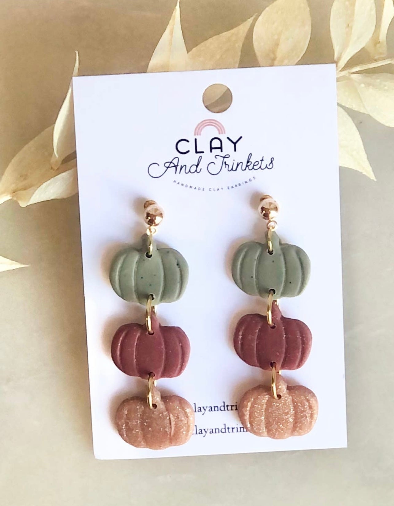 Fall Pumpkin Earrings